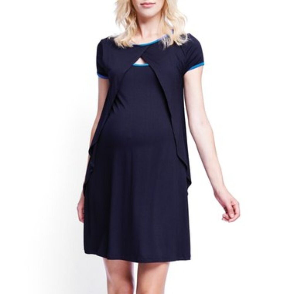 Maternal America Crossover Maternity & Nursing Dress